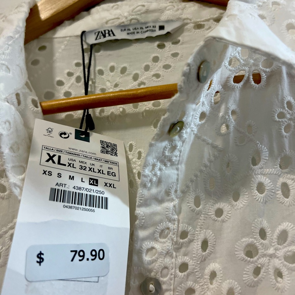 Zara Eyelet Dress